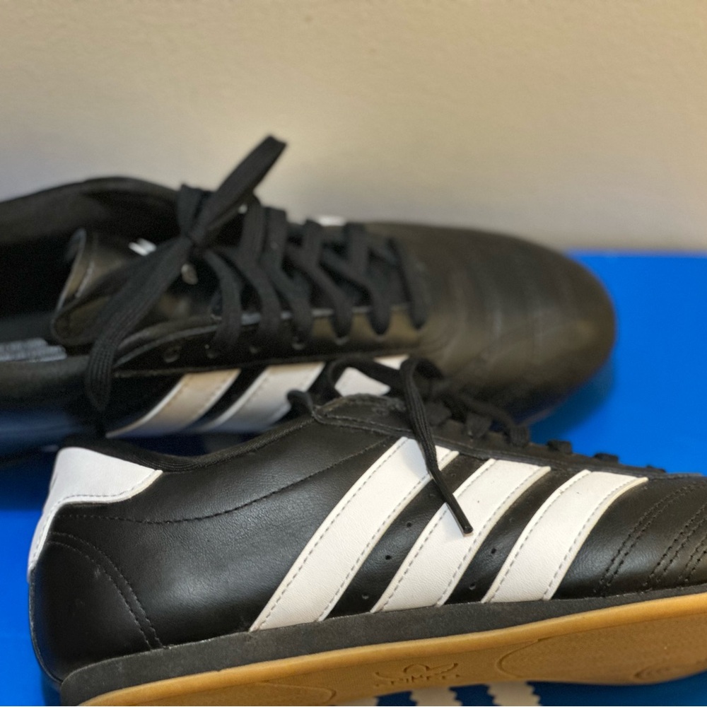 Adidas Black and White Taekwondo Footwear